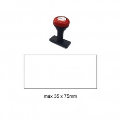 Hand Stamp MS3575R , 35x75mm